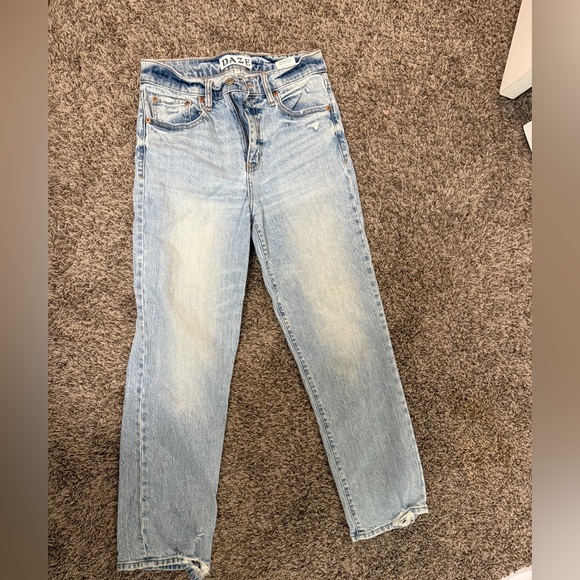 Classic Light Blue Straight Leg Women's Jeans - Picture 1 of 2